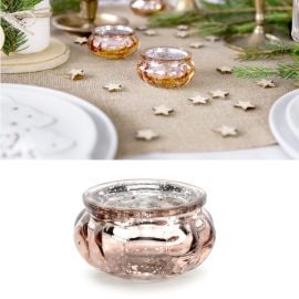 Bougeoir mariage large rose gold