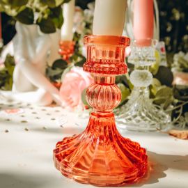 Bougeoir Noblesse en verre TerraCotta