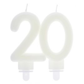 Bougie anniversaire Chiffre 20 Phosphorescente