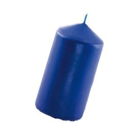 Bougie cylindrique Bleu roi 10cm