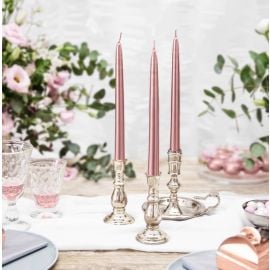 Bougie chandelier mariage Rose Nacré