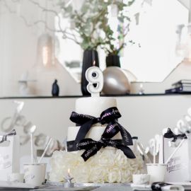 Bougie Chiffre Anniversaire pailleté 9
