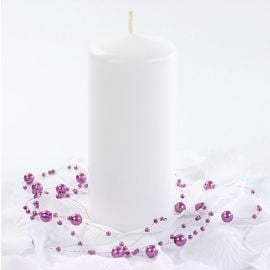 Bougie cylindrique Blanche 12cm 