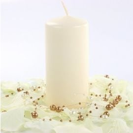 Bougie cylindrique Ivoire 12cm
