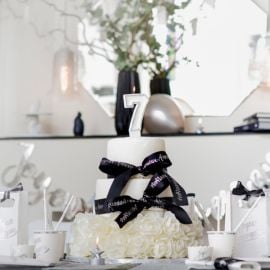 Bougie Chiffre Anniversaire pailleté 7