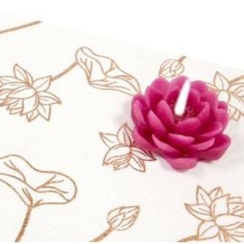 bougie lotus fuchsia