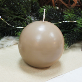 Bougie mariage boule Taupe 6cm
