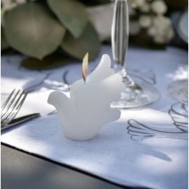 Bougie mariage Colombe Blanche