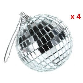 Boule de noel a facettes 7cm