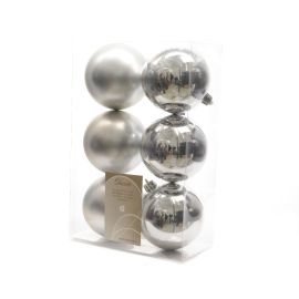 Boule de Noel Argent 8 cm