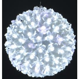 Boule de noel lumineuse 100 LED Blanche 