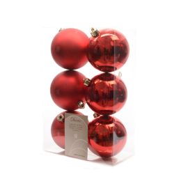 Boule de Noel Rouge 8 cm