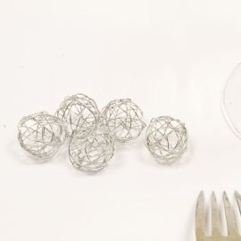 Boule en Métal Argent
