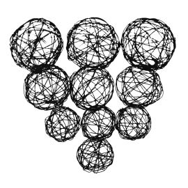 Boule en Métal Noir x 7 pièces