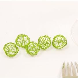 Boule en Métal Vert Anis