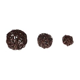 Boule en rotin Chocolat x 10 pièces