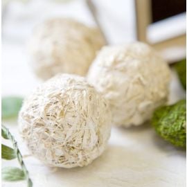 Boule en rotin naturelle en paille
