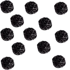 Petite boule en rotin Noir 3cm x 12 pièces