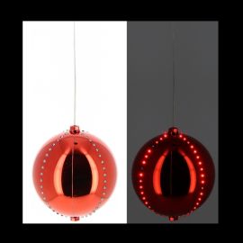 Boule lumineuse Noel Digital Rouge 72 LED