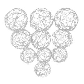 Boule en Métal Blanche x 10 pièces