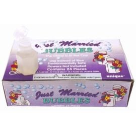Bouteille de Bulles de Savon Just MArried 