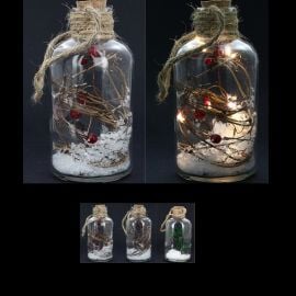 Bouteille de noel lumineuse LED Déco