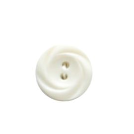 Bouton à coudre fantaisie Blanc 15mm x 5