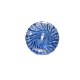 Bouton fantaisie Bleu 14mm x 6 pièces