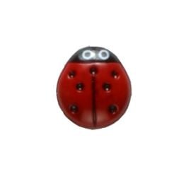 Bouton fantaisie coccinelle 15mm x 3