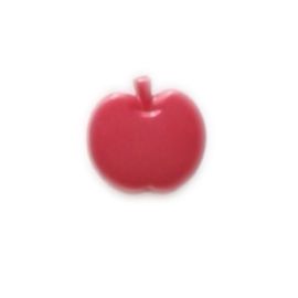 Bouton fantaisie Pomme Rouge 14mm