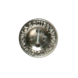 Bouton métal Argenté 18mm x 4 pièces