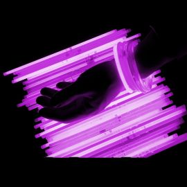 Bracelet lumineux fluo Rose