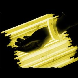 Bracelet lumineux fluo Jaune