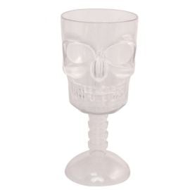 calice - tête de mort - transparent - 18cm - 350ml