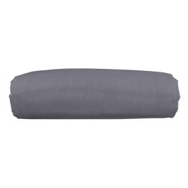 Drap plat 2 personnes Gris foncé 100% coton