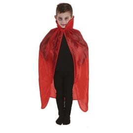 Cape avec col - rouge - 90 cm