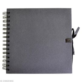 Carnet scrapbooking Noir 30x30cm