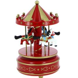Carrousel musical avec chevaux (