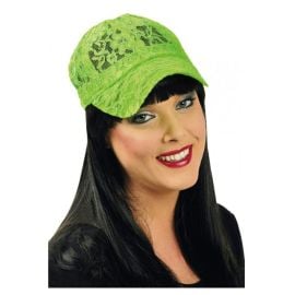 casquette baseball - dentelle verte