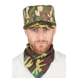 Casquette camouflage militaire face - adulte