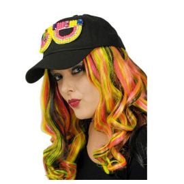 casquette - noire - avec lunettes