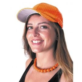 Casquette Sequin Néon Orange