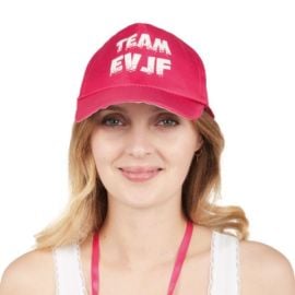 Casquette Team EVJF - rose face - adulte