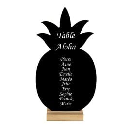 Centre de table ardoise sur socle Ananas 