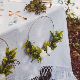 Centre de table Couronne d'Eucalyptus