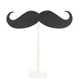 Centre de table Original Moustache en ardoise