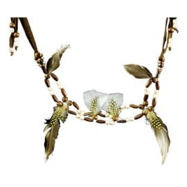chaîne - de hanche - ou collier blanc
