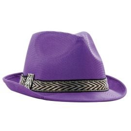 Chapeau Borsalino Polyester Violet