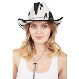 Chapeau cowboy peau de vache - adulte