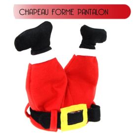 Chapeau du Père Noel en forme de Pantalon 